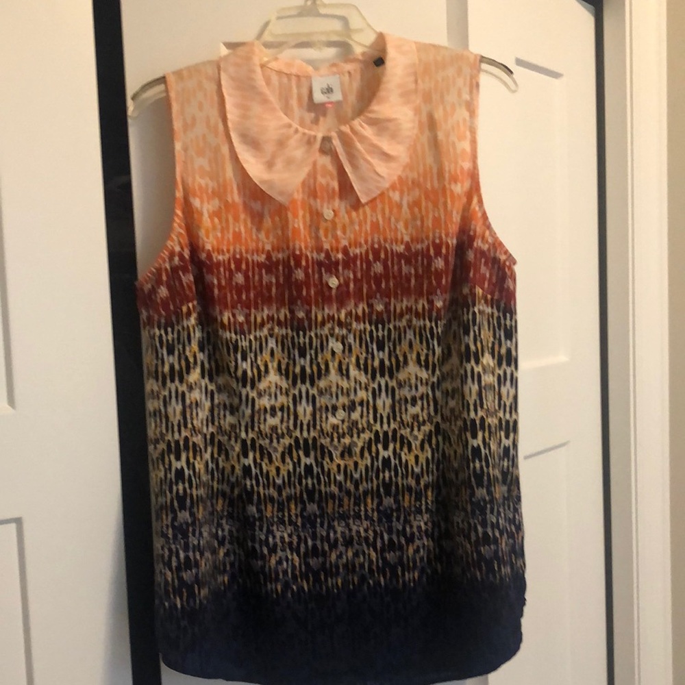 CAbi Sleeveless blouse size large